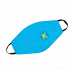 Маска для лица голубая с логотипом