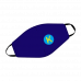Маска для лица темно-синяя с логотипом