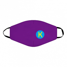 Маска для лица фиолетовая с логотипом