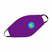Маска для лица фиолетовая с логотипом