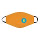Маска для лица оранжевая с логотипом