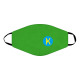 Маска для лица зеленая с логотипом