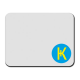 Коврик для мыши с логотипом Karbo белый